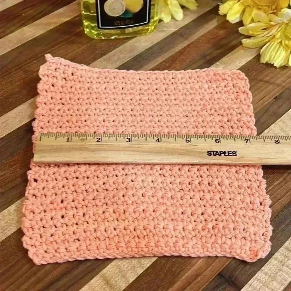 100% Cotton Handmade Washcloths - Set of 3